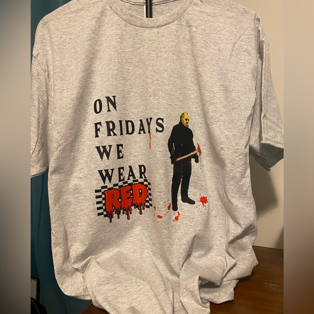 ON FRIDAYS WE WEAR RED tee